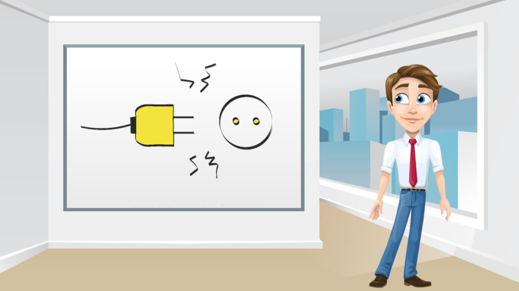 Film pédagogique sécurité au travail GIVE Prod animation risque electrique et personnage