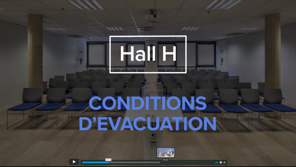 Screenshot du film conditions d'évacuation chez thales